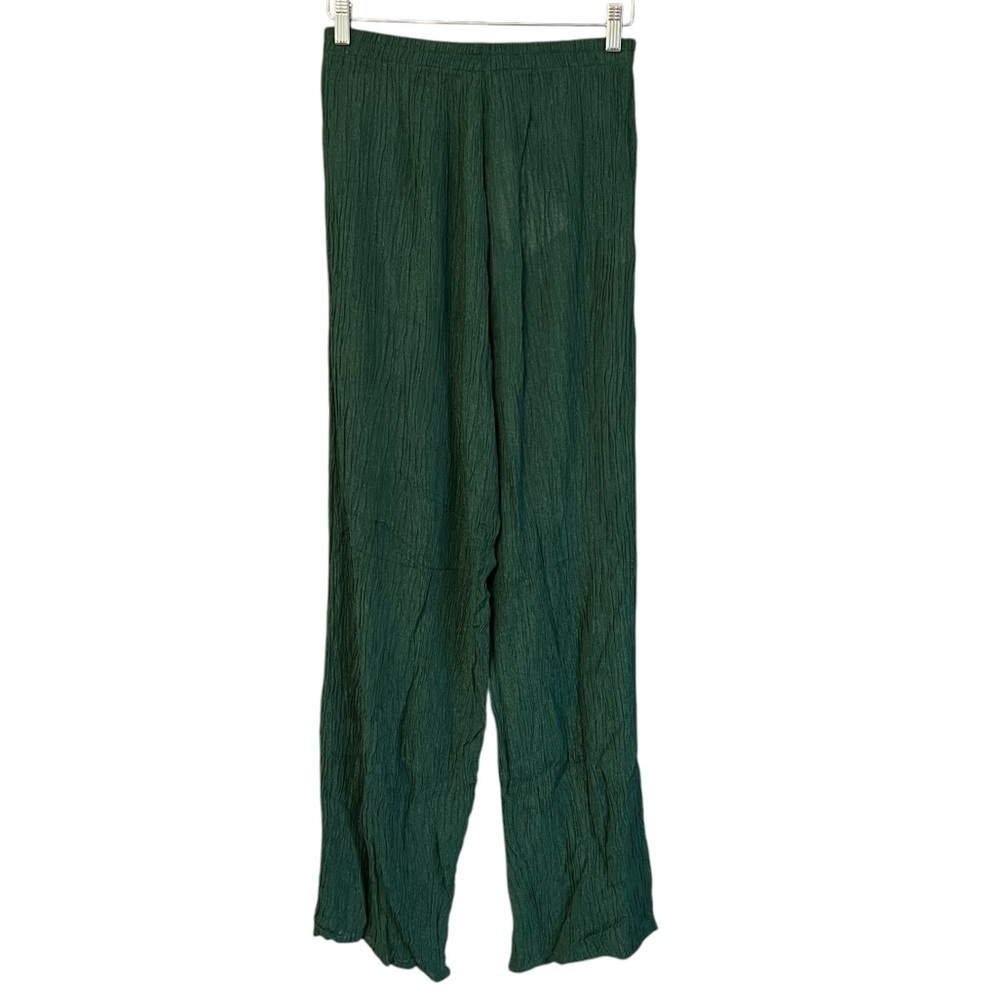 Savannah Morrow Tayen Relaxed Pants Emerald Green Small NWT Beach Resort Coastal